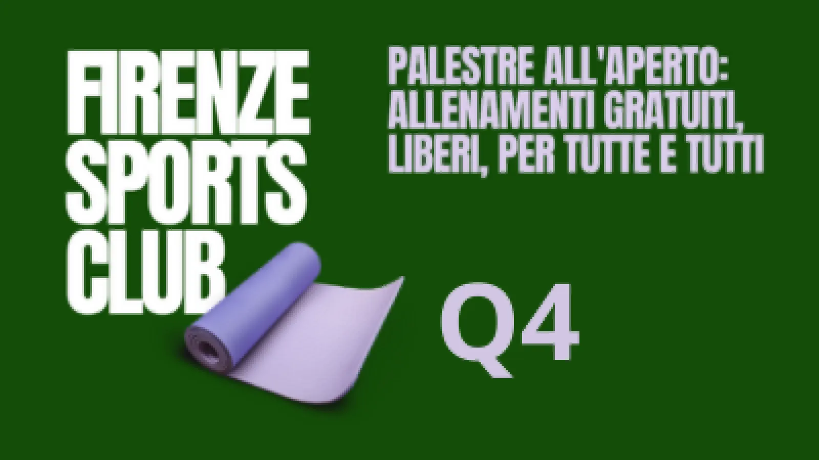 Allenamenti gratuiti nei parchi del Quartiere 4: parte il “Firenze Sports Club" Allenamenti gratuiti nei parchi del Quartiere 4: parte il “Firenze Sports Club"