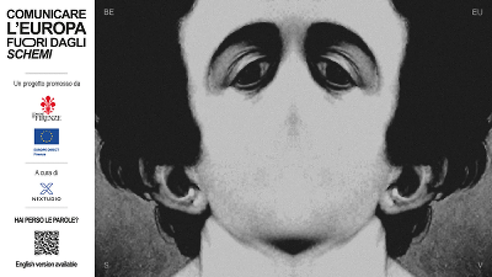 artwork con persone ritratta in bianco e nero senza la bocca