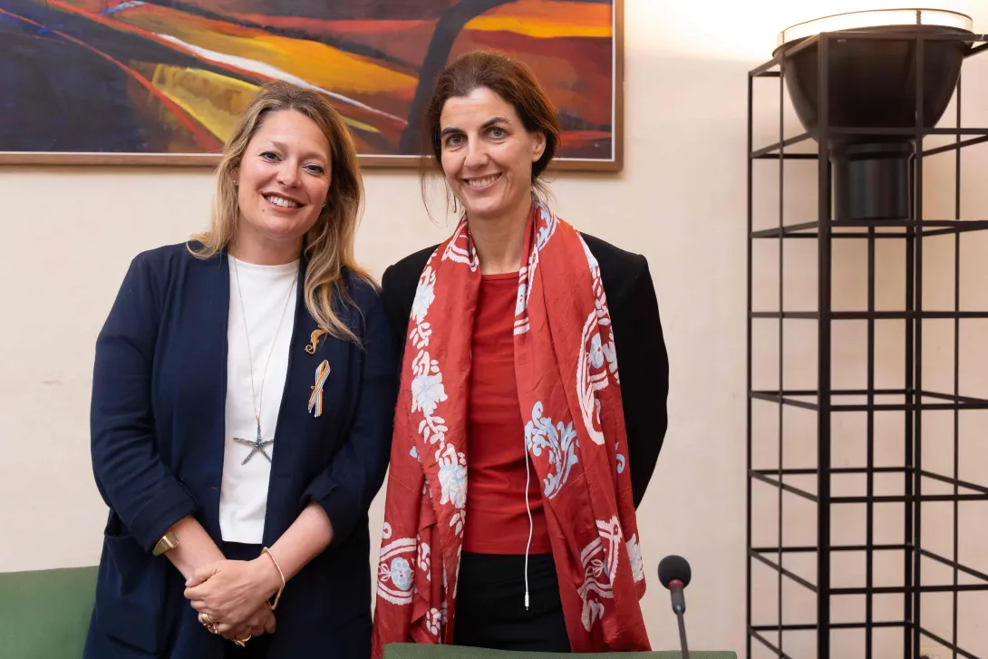 L'assessora Benedetta Albanese e Valentina Zucchi