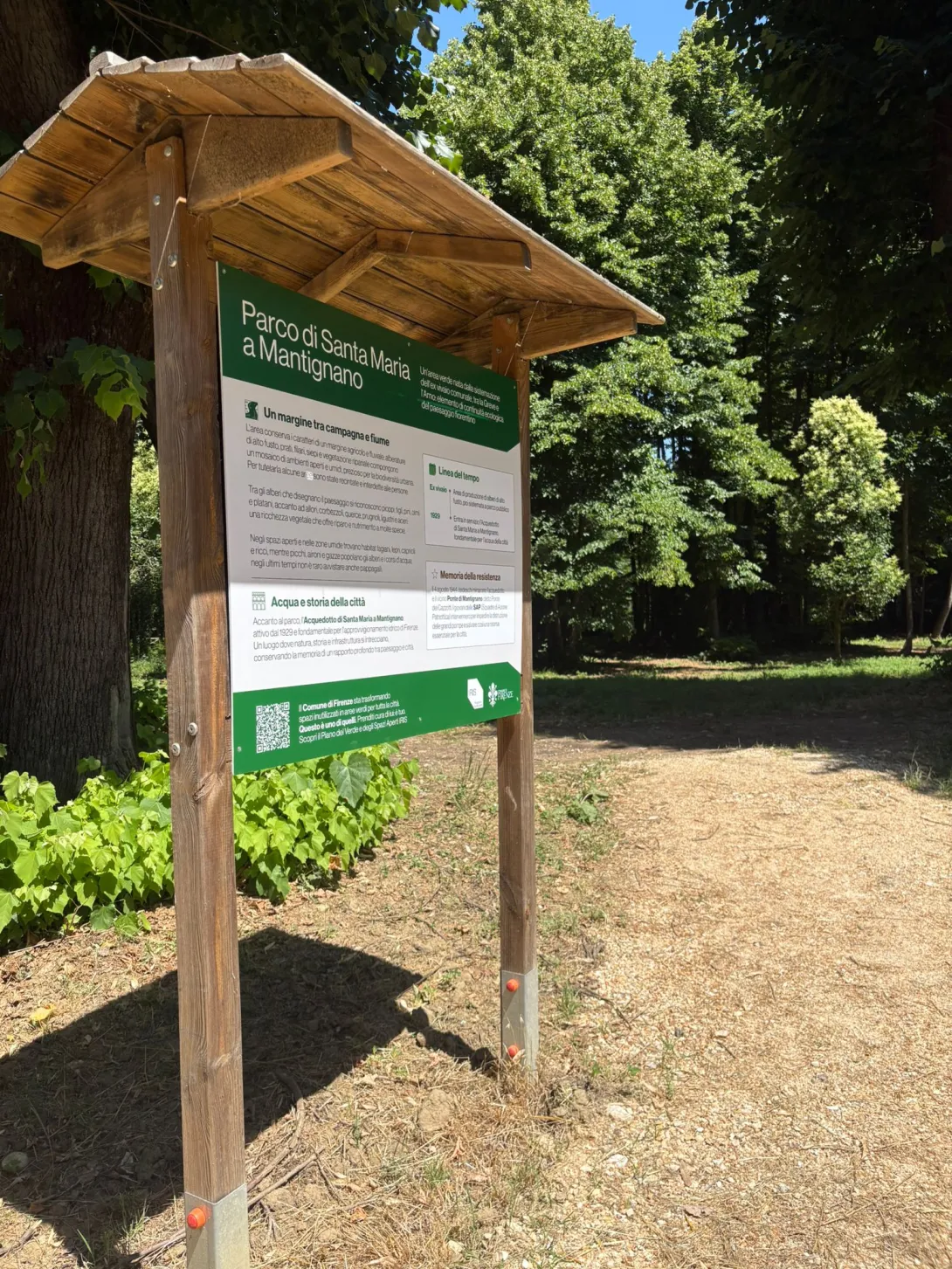 La nuova area verde di Mantignano