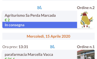 Lista ordini utente