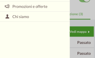 Profilo commerciante menù