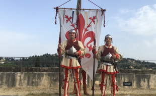 Armigeri con Gonfalone al Forte di Belvedere nel 2022