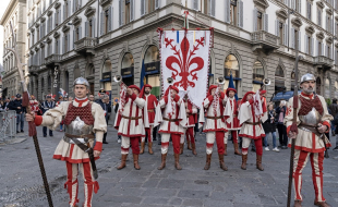 In piazza San Giovanni, aprile 2023
