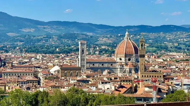 vista del duomo dal piazzale michelangelo