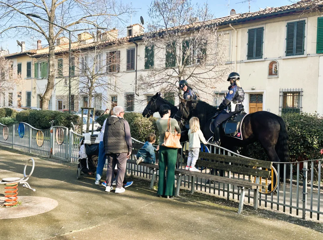 Polizia municipale a cavallo