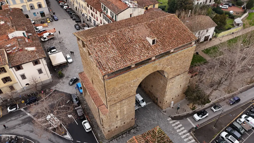 Porta San Frediano fotografata con drone