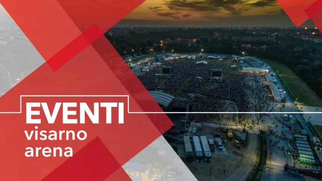 foto visarno arena di notte durante un concerto