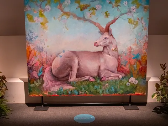 quadro con cervo