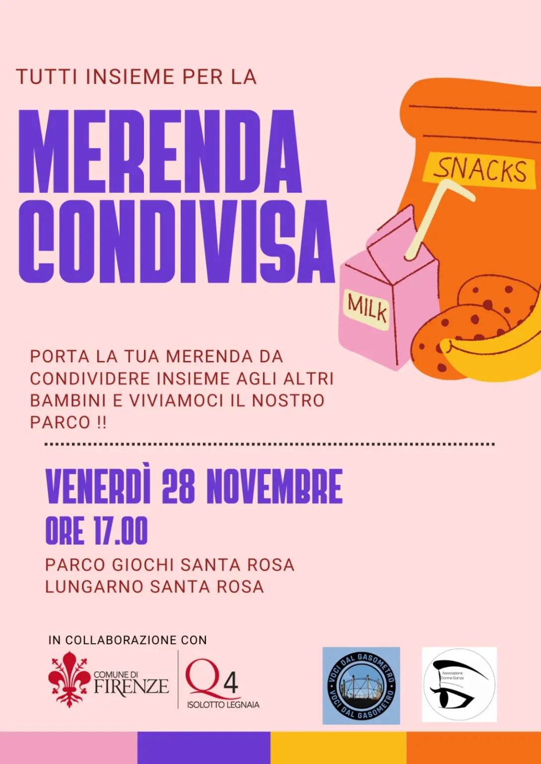 Merenda condivisa al Quartiere 4