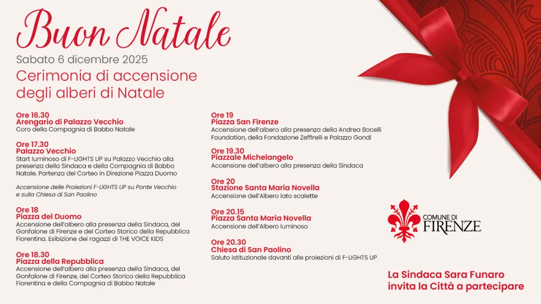 Invito Cerimonia accensione alberi