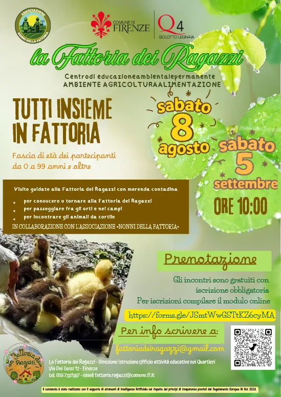Visite fattoria dei ragazzi nel Quartiere 4