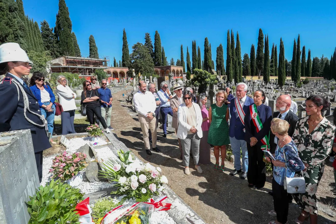 La cerimonia agli Allori con la sindaca Funaro