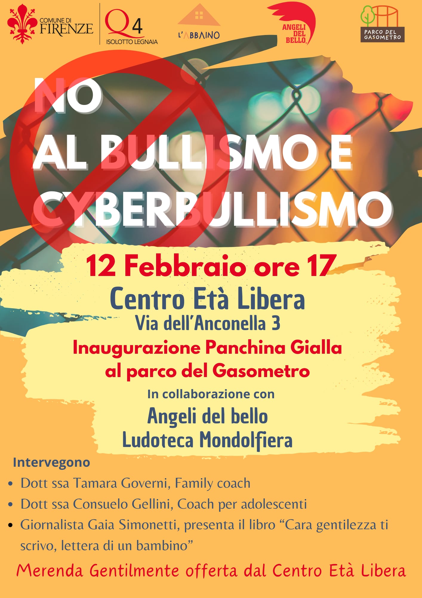 No al bullismo al Quartiere 4 No al bullismo al Quartiere 4