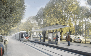 dettaglio di una fermata lungo la linea