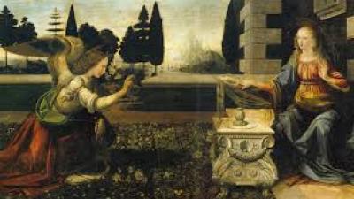 annunciazione di Leonardo da Vinci