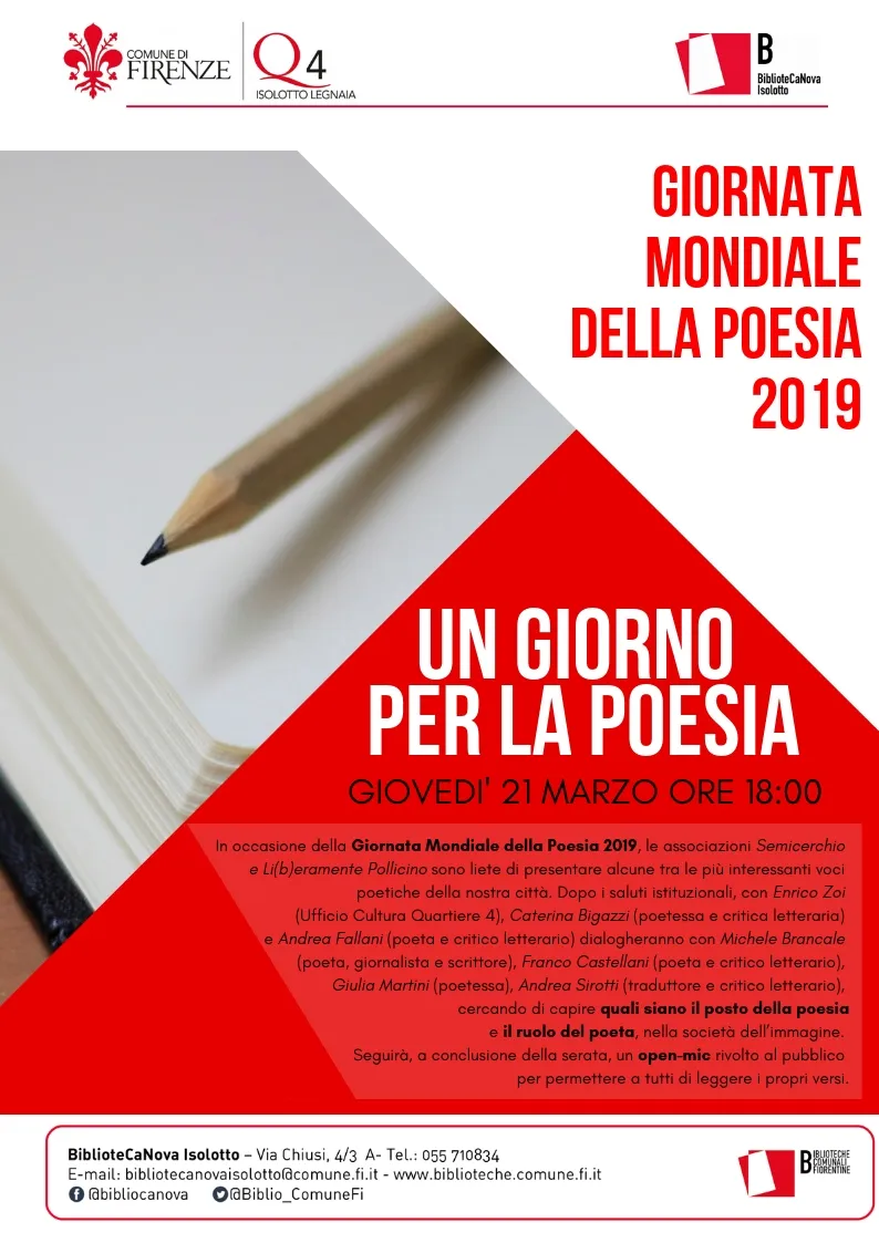 Un giorno per la poesia Un giorno per la poesia