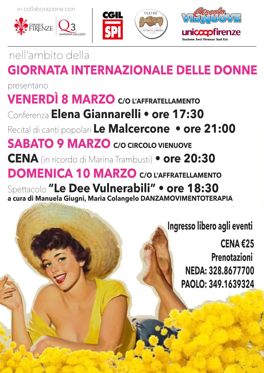Giornata delle donne al quartiere 3 Giornata delle Donne al quartiere 3