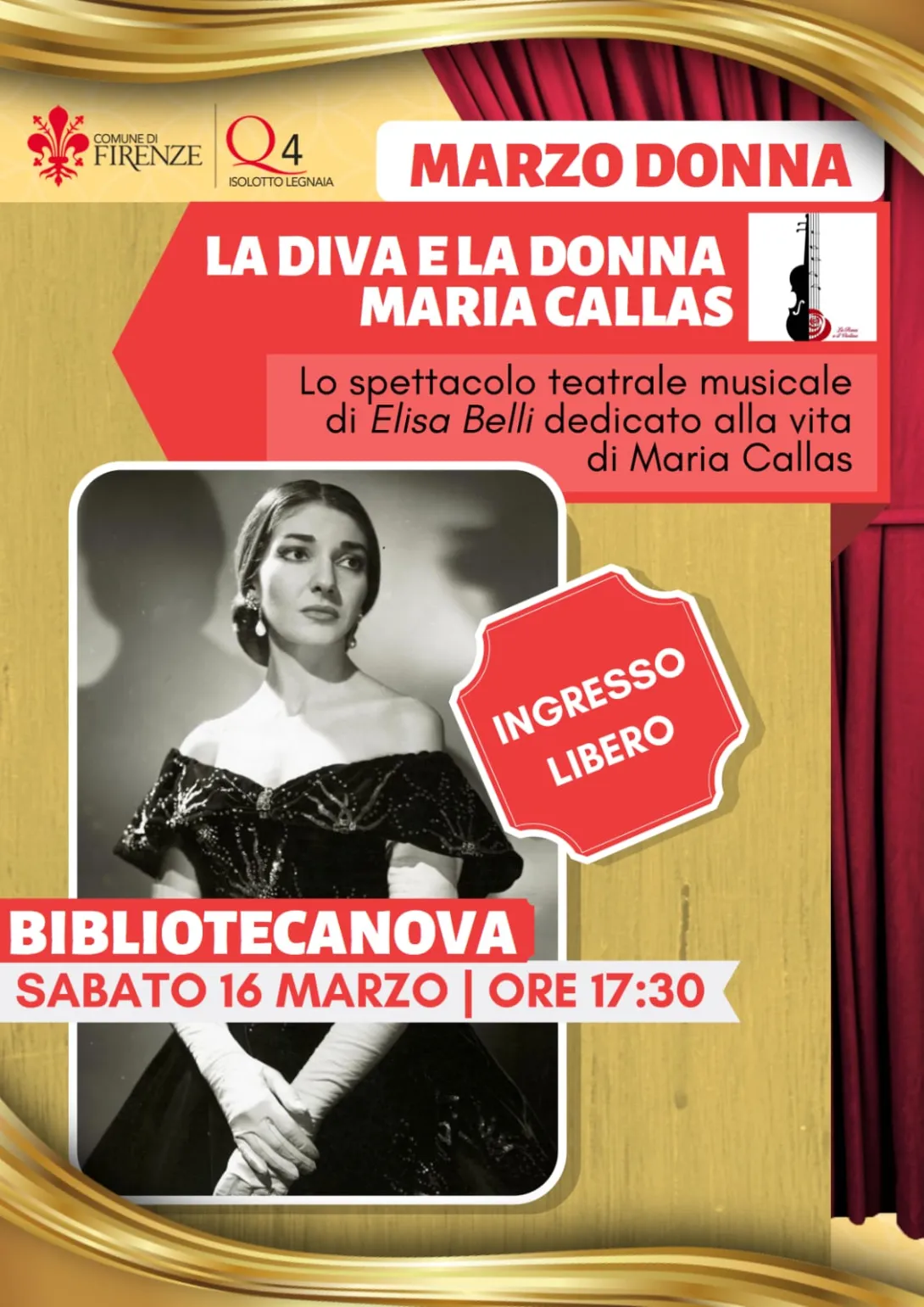 Omaggio alla Callas al quartiere 4