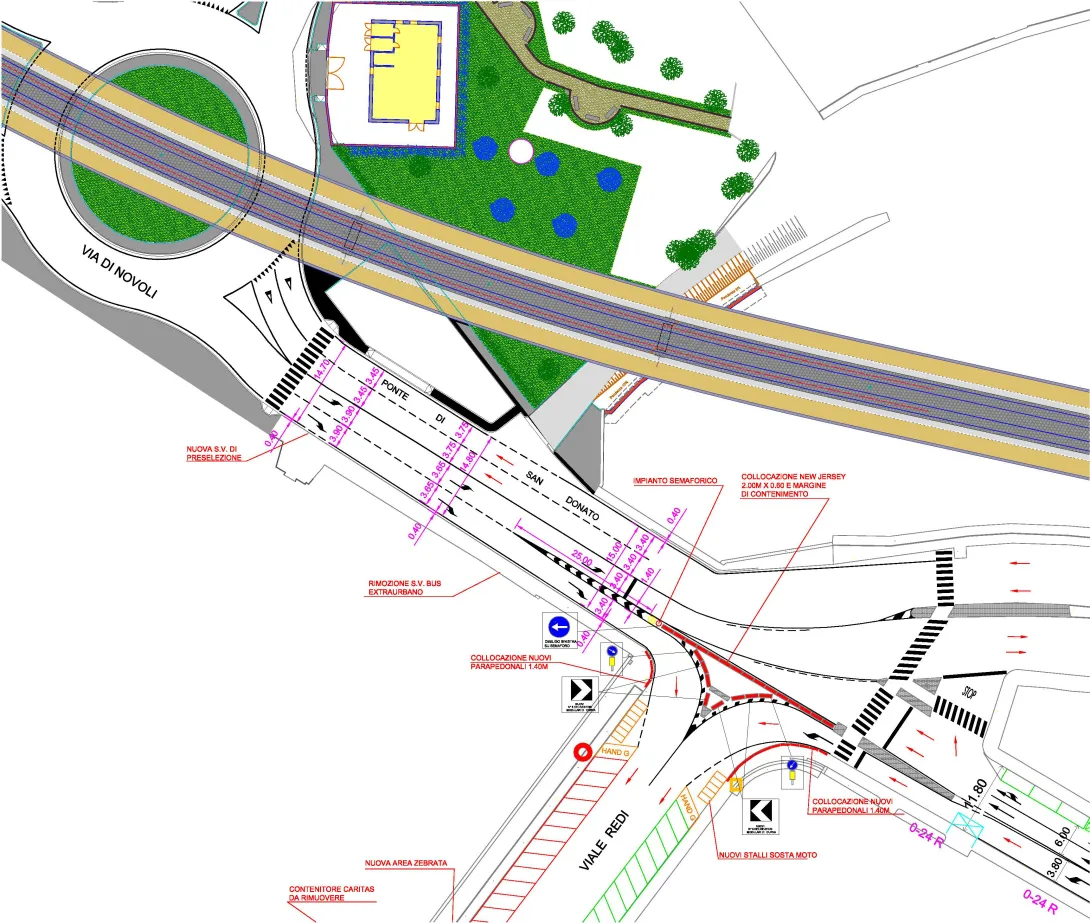 Nuovo incrocio Ponte S.Donato.jpg Nuovo incrocio Ponte S.Donato.jpg