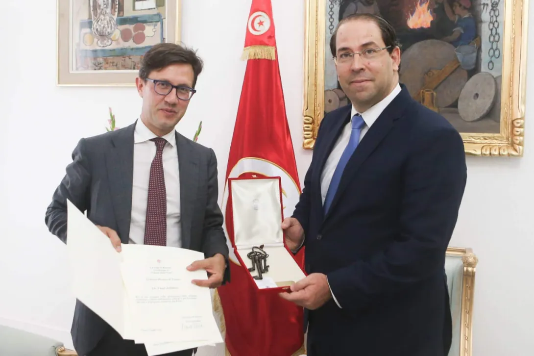Il sindaco con il primo ministro tunisino tunisi 1_0.jpg