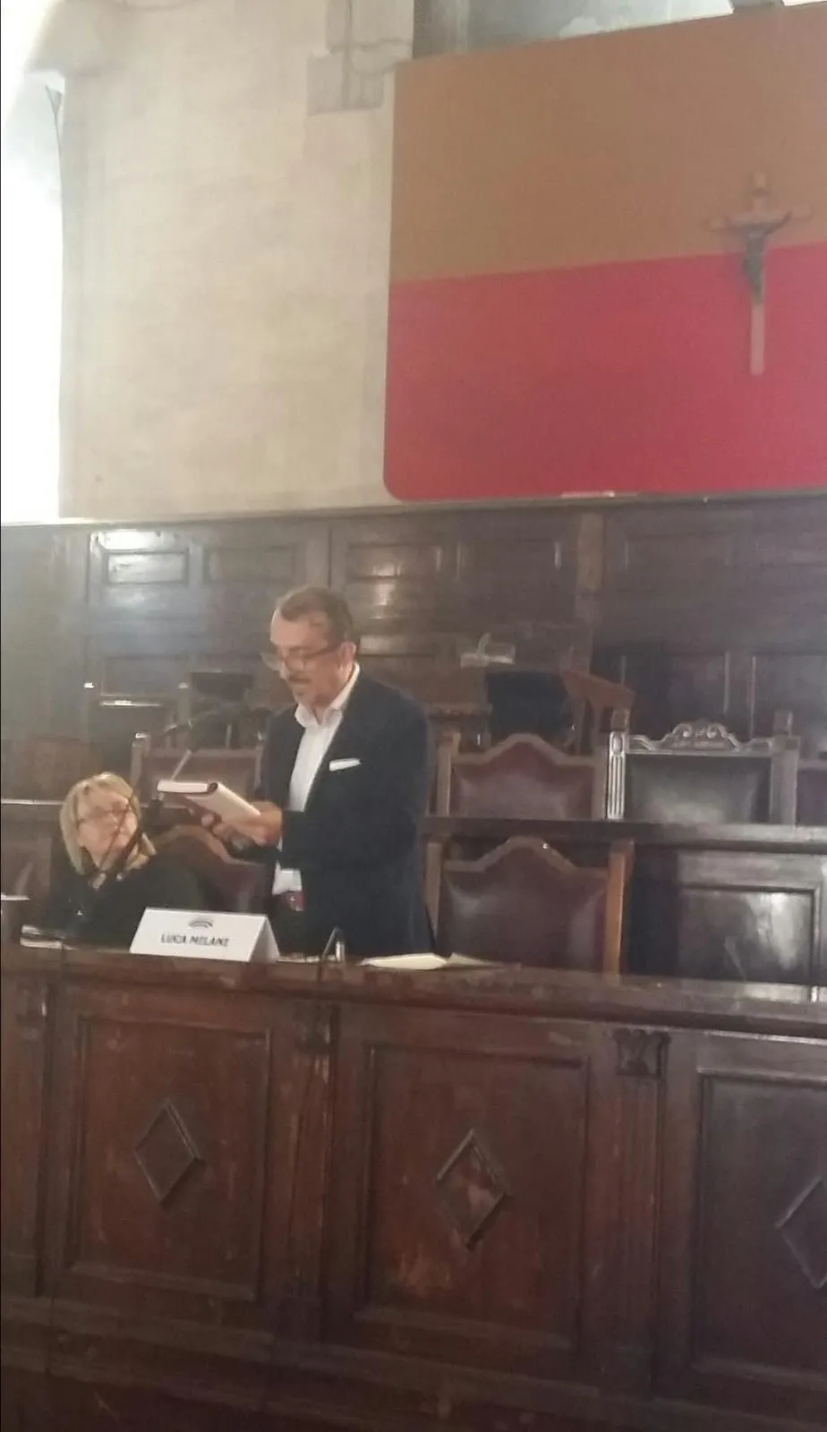 Il presidente Luca Milani a Napoli Il presidente Luca Milani a Napoli
