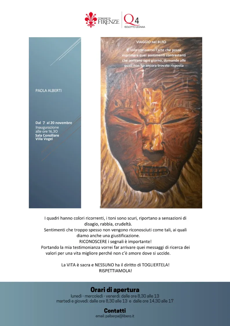 Mostra Viaggio nel buio