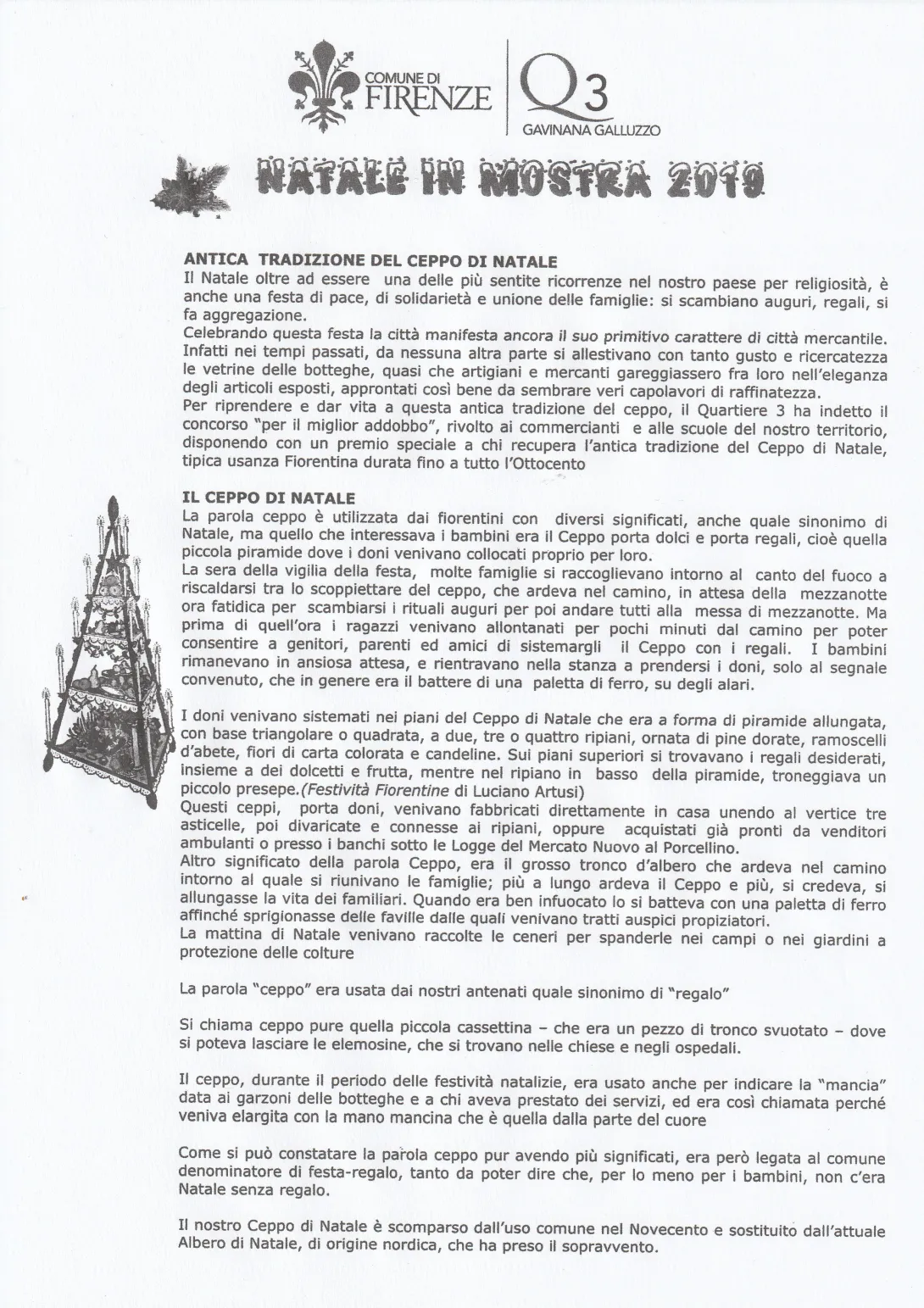 Descrizione del Ceppo di Natale Descrizione del Ceppo di Natale
