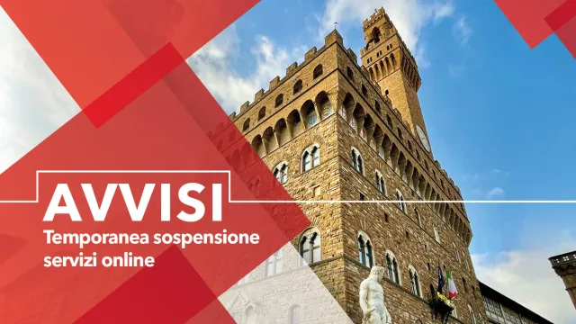 Avviso Sospensione Servizi Online