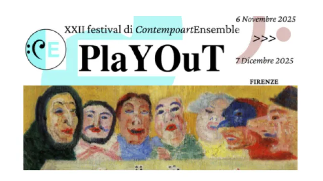 Locandina con pittura Locandina con pittura