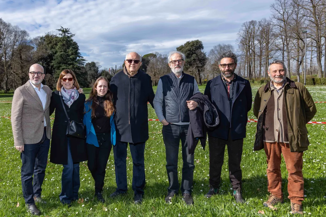 la conferenza stampa al prato delle Cornacchie