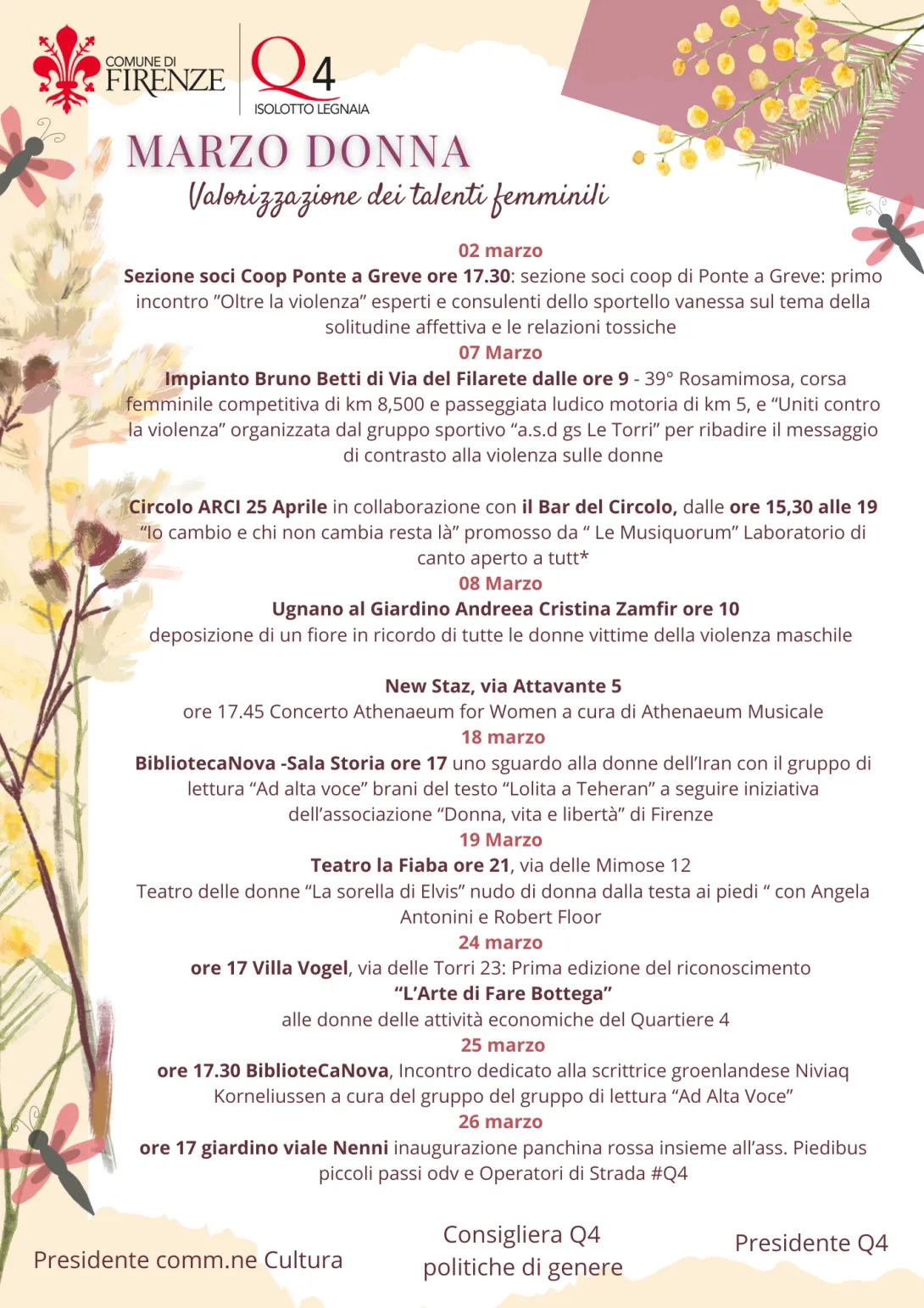 Marzo Donna al Quartiere 4