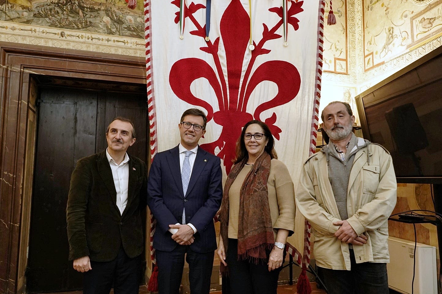 Il sindaco Nardella, il presidente Milani e Mariela Castro Il sindaco Nardella, il presidente Milani e Mariela Castro