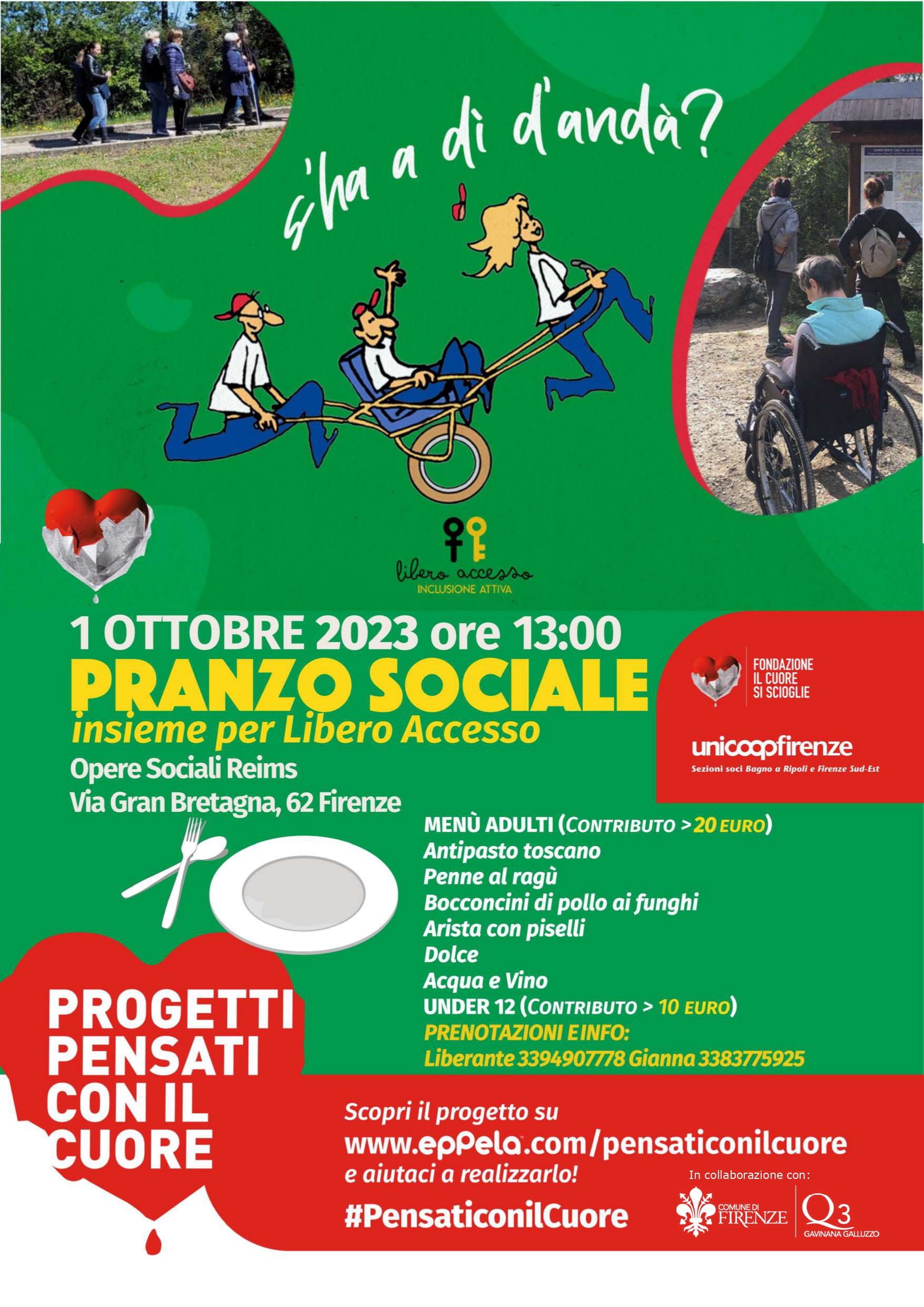 Pranzo sociale al Quartiere 3 Pranzo sociale al Quartiere 3
