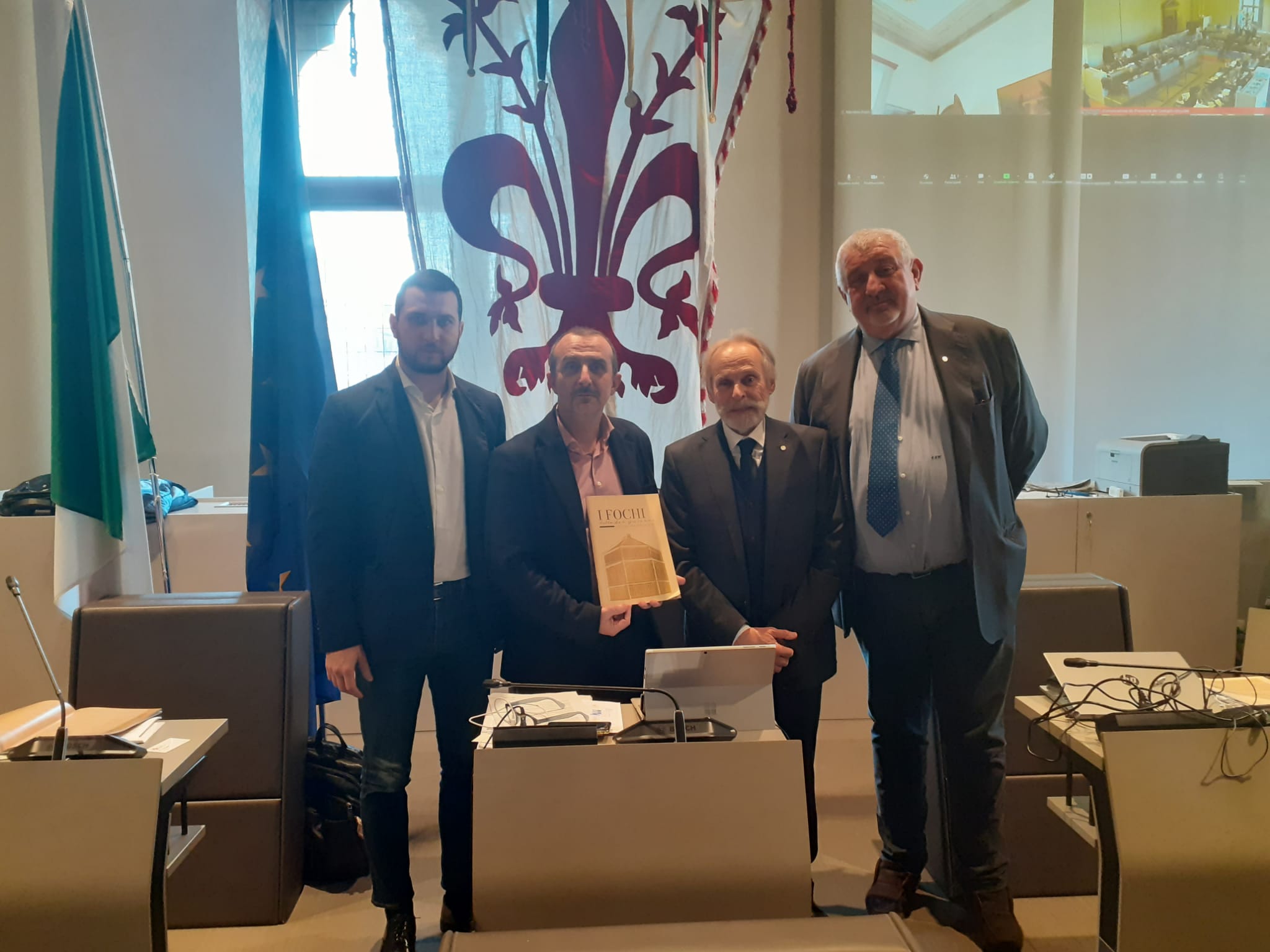 Il presidente Claudio Bini della Società San Giovanni in Consiglio comunale Il presidente Claudio Bini della Società San Giovanni in Consiglio comunale