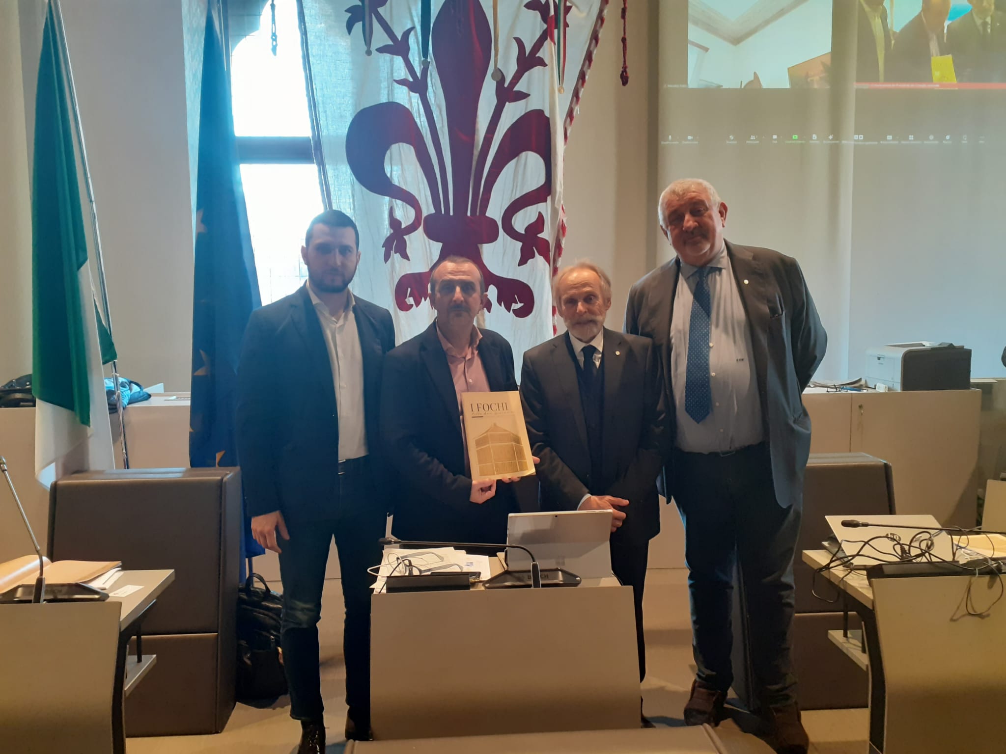 Il presidente Claudio Bini della Società San Giovanni in Consiglio comunale Il presidente Claudio Bini della Società San Giovanni in Consiglio comunale