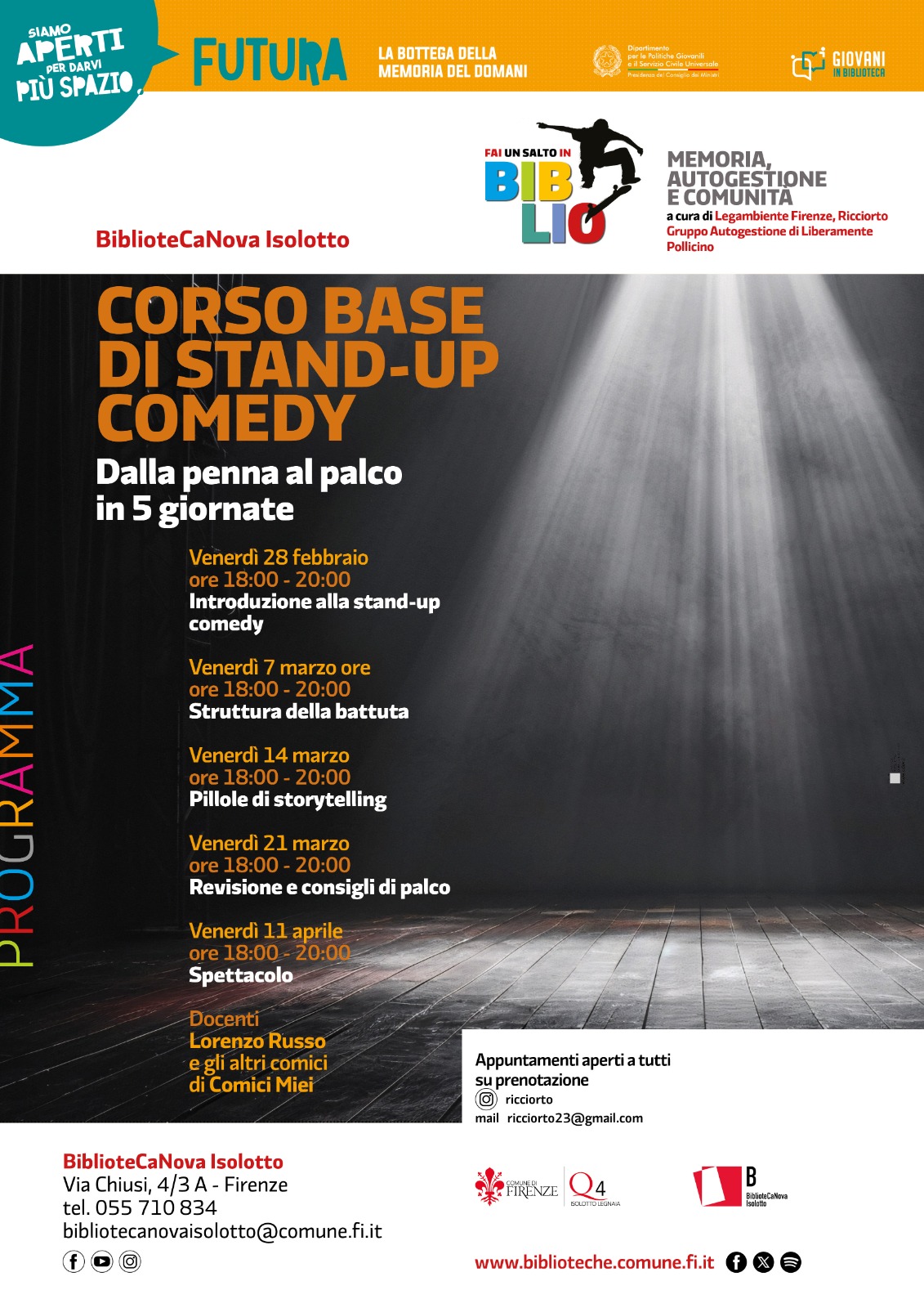 Stand Up al Quartiere 4 Stand Up al Quartiere 4