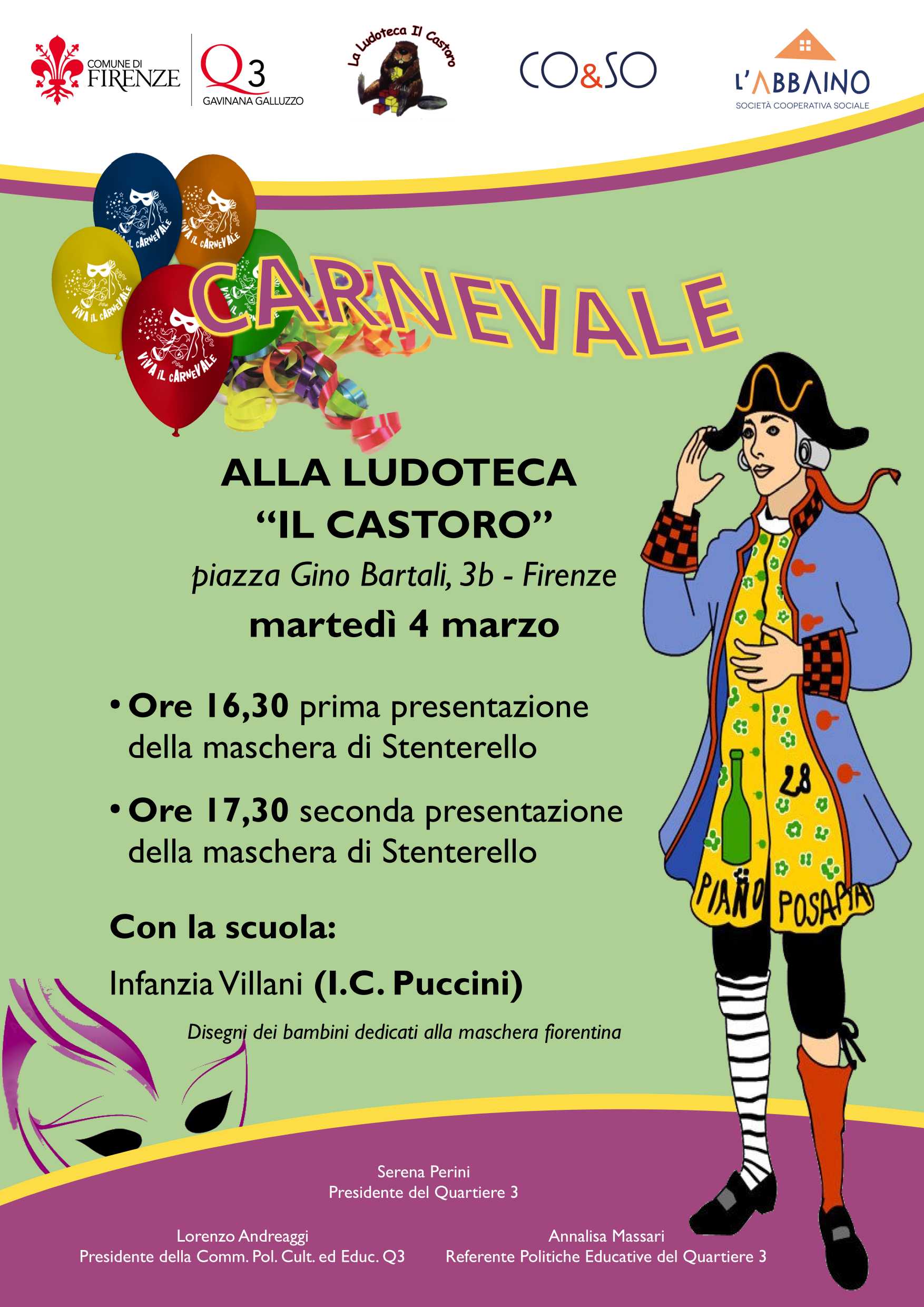 Stenterello al Quartiere 3 Stenterello al Quartiere 3