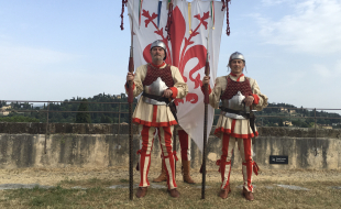 Armigeri con Gonfalone al Forte di Belvedere nel 2022