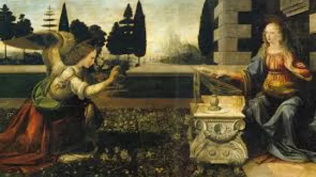 annunciazione di Leonardo da Vinci