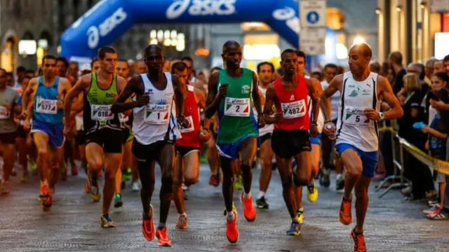 la partenza della corsa