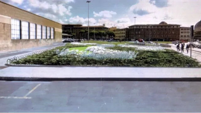 rendering della nuova piazza