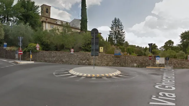 l'incrocio di via silvani a san felice a ema
