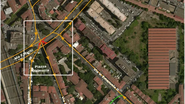 piantina nuova viabilità piazza dalmazia