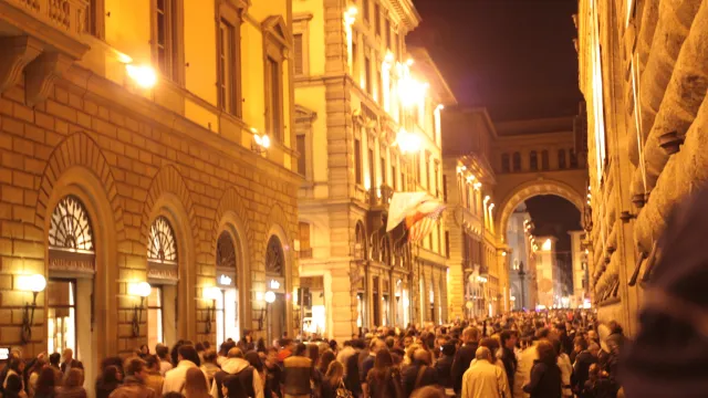 Centro storico di sera