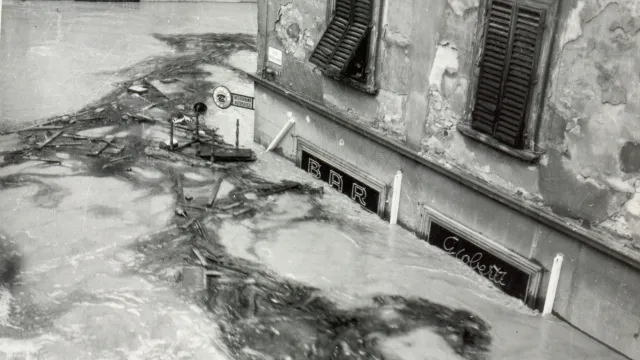 Alluvione del 1966, foto di Giovanna Fustagni