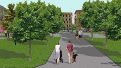 Rendering piazza della Vittoria