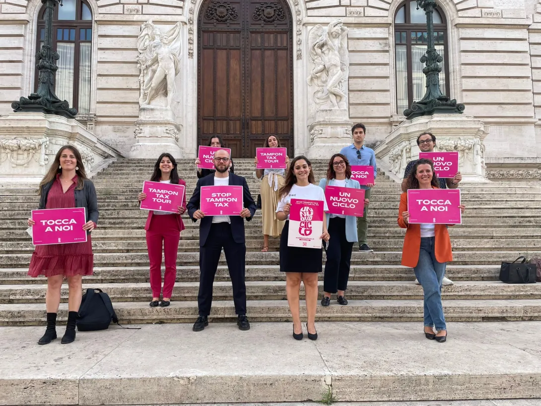 Tampon Tax Tour in Parlamento