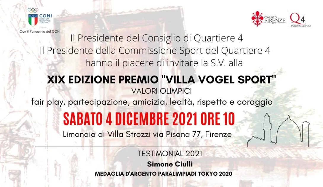 Premio Villa Vogel Sport 2021
