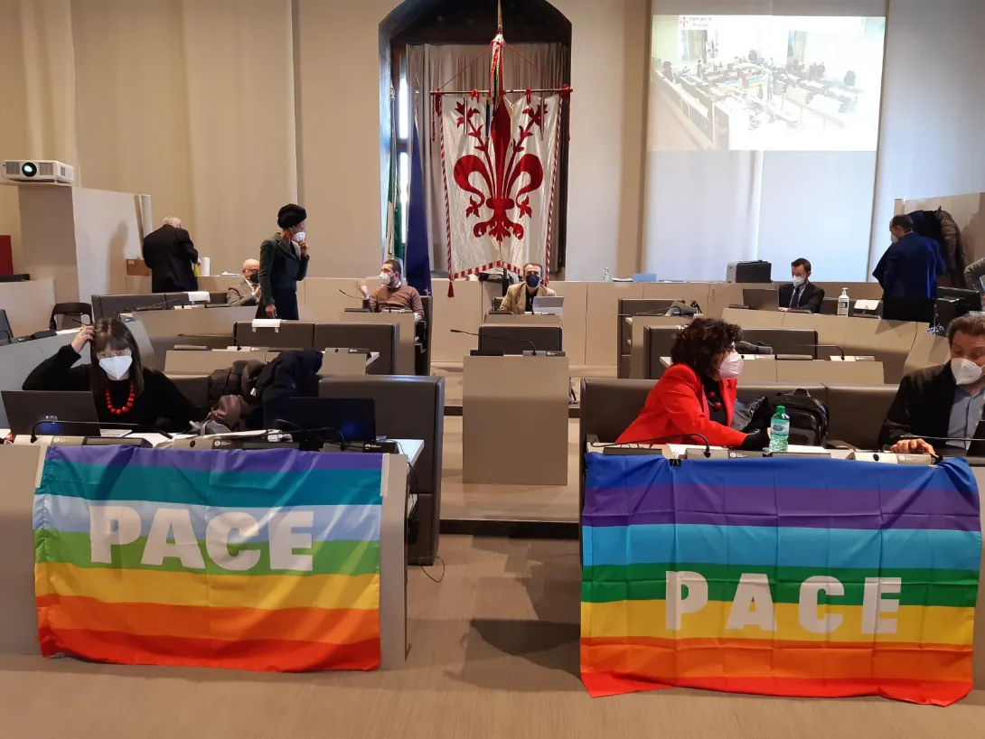 Bandiere della Pace di Consiglio comunale